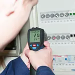 Temperaturmesstechnik Infrarotthermometer Anwendung.