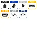 Icons Digitalwaage PCE-EP 150P2