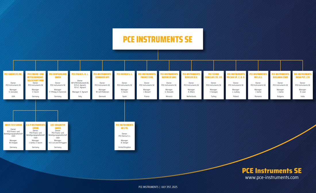 Organigrama PCE Holding