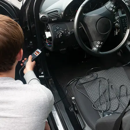 Medidor automotivo - Imagem de uso