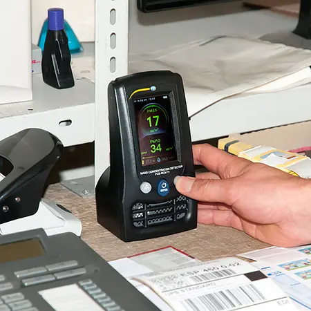 Amostrador de ar - Uso