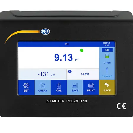 Analisador de água de bancada - Display LCD