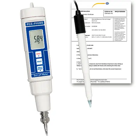 Analisador de água inclui certificado de calibração ISO