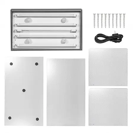 Cabine de luz - Conteúdo da remessa