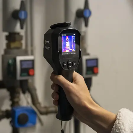 Câmara termográfica / Câmera termográfica Imagem de aplicação