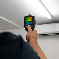 Câmera termográfica - Imagem de uso