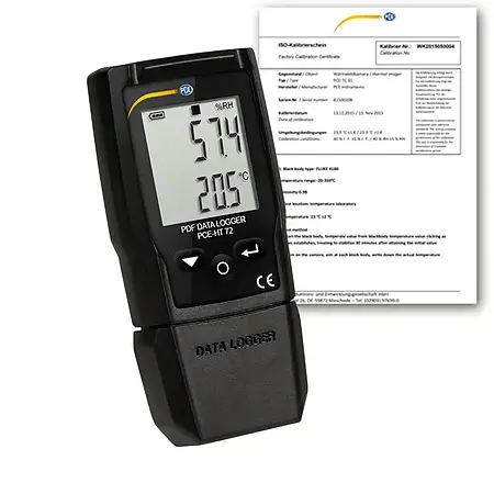 Data logger - inclui certificado de calibração ISO