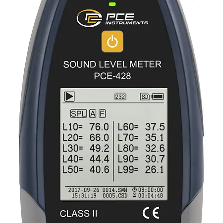 Decibelímetro (Decibel meter) Ecrã