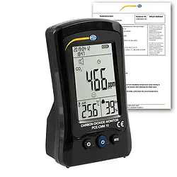 Detector de gás inclui certificado de calibração ISO