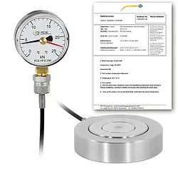 Dinamômetro hidráulico incl. certificado de calibração ISO