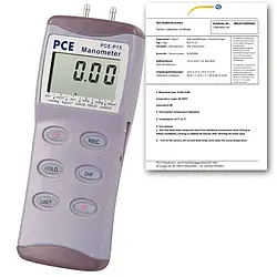 Manômetro inclui certificado de calibração ISO