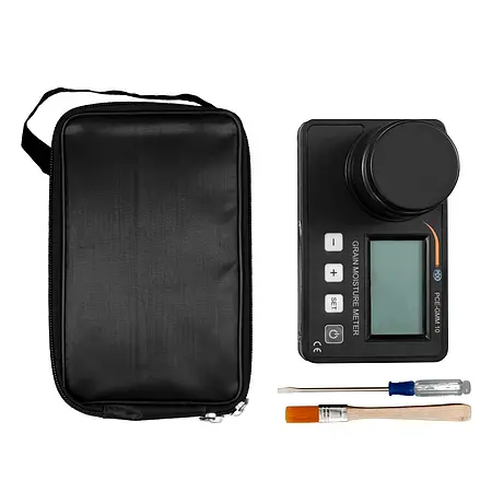 Medidor de umidade de cereais Conteúdo da remessa