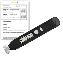 Medidor de vibração inclui certificado de calibração ISO