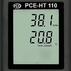 Registrador de temperatura e umidade - Display