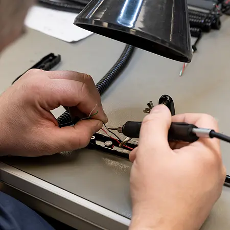 Mini ferro de solda - Imagem de aplicação