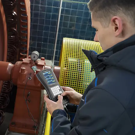 Sensor de vibração - Imagem de uso