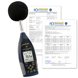 Sonômetro incl. certificado de calibração ISO