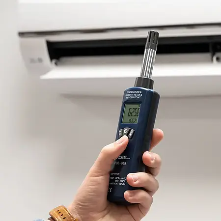 Termohigrômetro - Imagem de uso