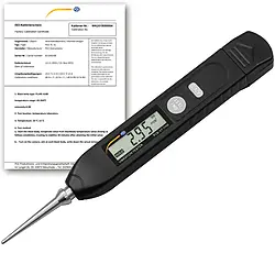 Vibrômetro inclui certificado de calibração ISO