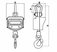 Balança suspensa - Esquema