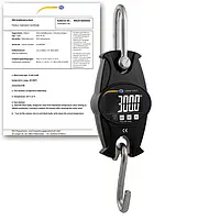 Balança suspensa PCE-HS 300N-ICA incl. certificado de calibração ISO 