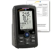 Data logger PCE-AQD 20-ICA inclui certificado de calibração ISO 