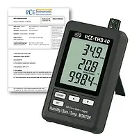 Data logger incl. certificado de calibração ISO