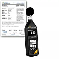 Decibelímetro (Decibel meter) PCE-NSP 10-ICA incl. certificado de calibração ISO 