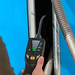 Detector de gás - Imagem de uso