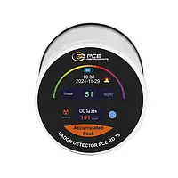 Detector de radônio - Display