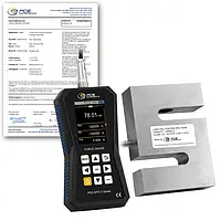 Dinamômetro PCE-DFG 100K X-ICA incl. certificado de calibração ISO 