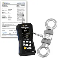 Dinamômetro PCE-DFG 10K X-ICA incl. certificado de calibração ISO 