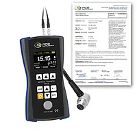 Equipamento de teste para materiais plásticos PCE-TG 300-P5EE-ICA Inclui certificado de calibração ISO 