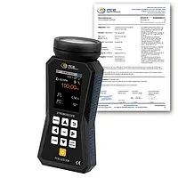 Estroboscópio PCE-LES 308-ICA incl. certificado de calibração ISO 