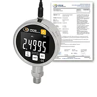 Manômetro PCE-PG 25H-ICA inclui certificado de calibração ISO 