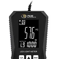 Medidor de iluminação LED - Display