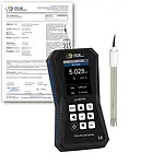 Medidor de pH incl. certificado de calibração ISO