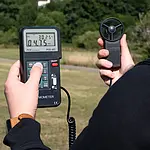 Medidor de vazão ultrassônico - Imagem de uso