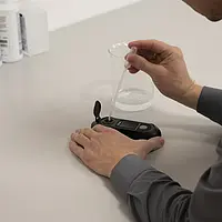 Refratômetro para carbonato de potássio - Imagem de uso