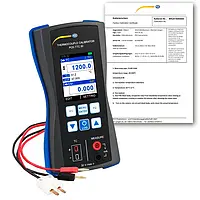 Registrador de dados para termoelementos - incl. certificado de calibração ISO