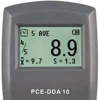 Verificador de material Ecrã