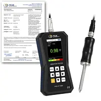 Vibrômetro PCE-VT 3800S-ICA incl. certificado de calibração ISO 