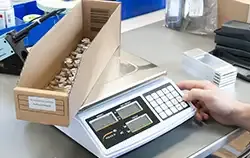 Adet sayımında Sayım Terazisi.