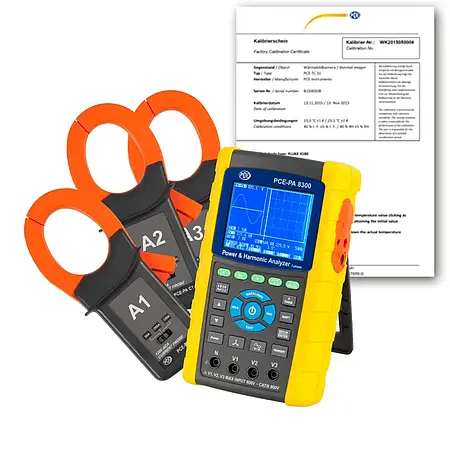 Ampermetre PCE-PA 8300-1-ICA ISO Kalibrasyon Sertifikası dahil