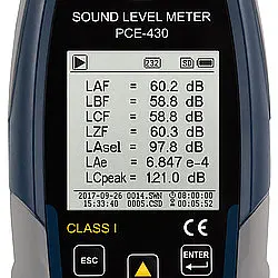 Data Logger  PCE-430 Ekran