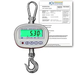 Dinamometre PCE-CS 300-ICA ISO Kalibrasyon Sertifikası dahil