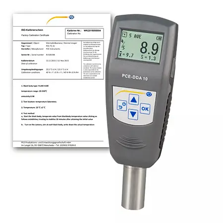 Durometre PCE-DDA 10-ICA ISO Kalibrasyon Sertifikası dahil