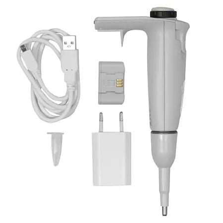 Elektronik Pipet Teslimat içeriği