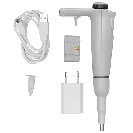 Elektronik Pipet Teslimat içeriği