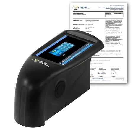 Glossmetre PCE-GM 60Plus-ICA ISO Kalibrasyon Sertifikası dahil